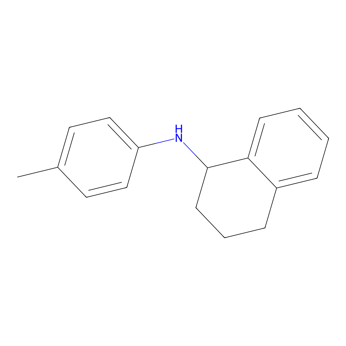 N-(p-tolyl)-1,2,3,4-Tetrahydronaphthalen-1-amine molecular structure, CAS 192461-90-8
