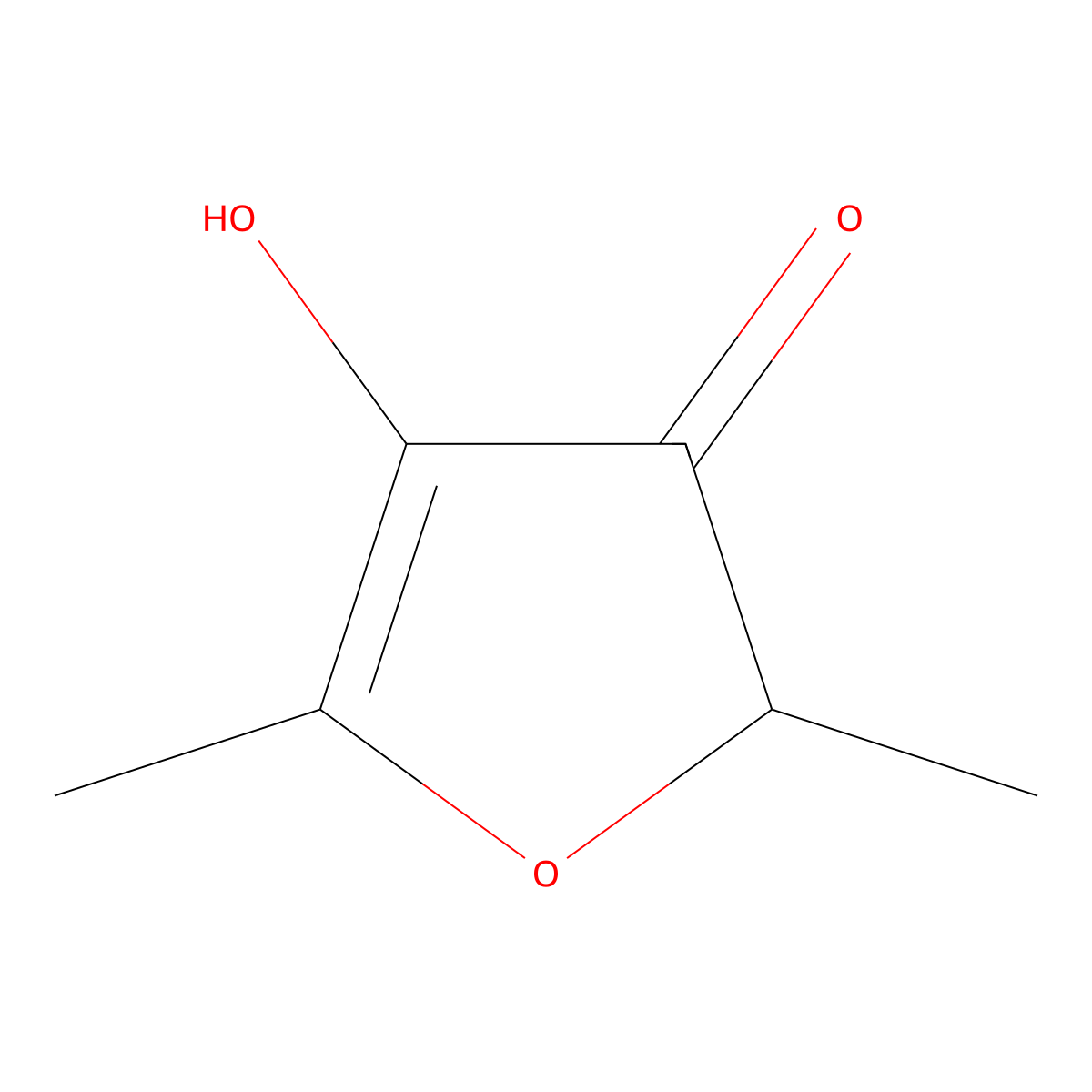 Furaneol molecular structure, CAS 192466-95-8