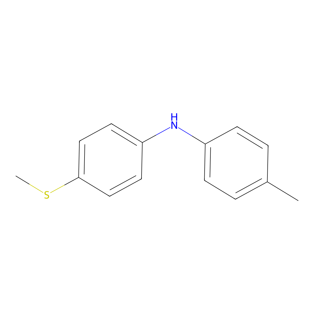 N-(4-methylphenyl)-4-(methylsulfanyl)aniline molecular structure, CAS 1924688-19-6