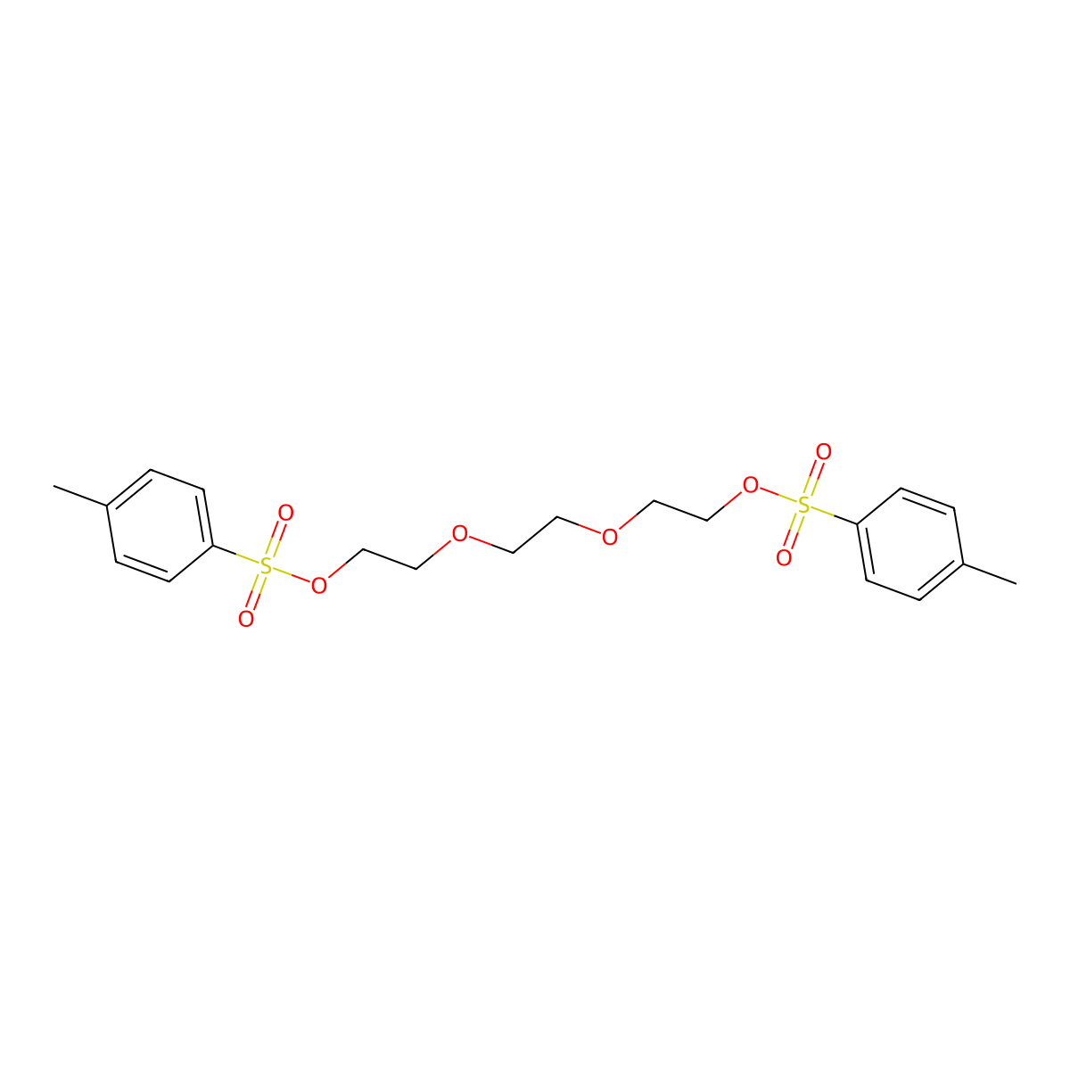 Triethylene glycol di-p-tosylate molecular structure, CAS 19249-03-7