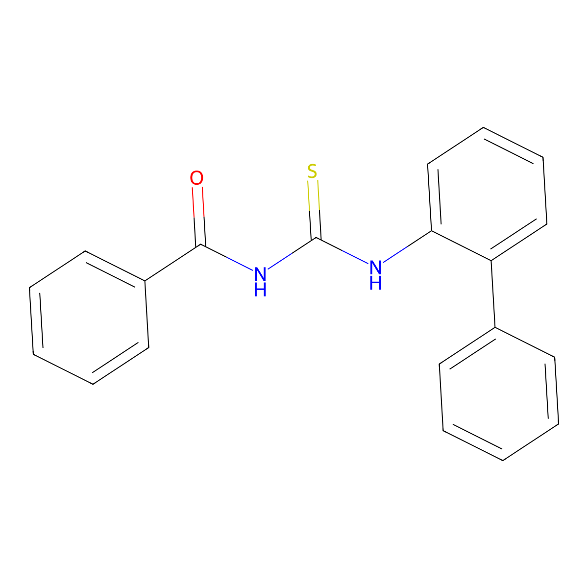 2-{[(Benzoylamino)carbothioyl]amino}-1,1'-biphenyl molecular structure, CAS 19249-97-9