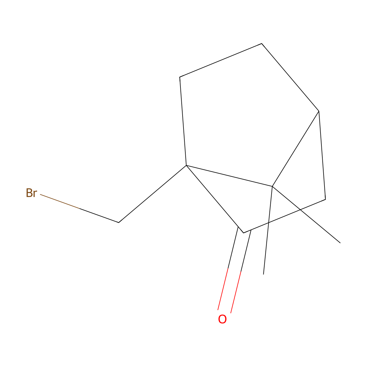 1-(Bromomethyl)-7,7-dimethylbicyclo[2.2.1]heptan-2-one molecular structure, CAS 1925-54-8