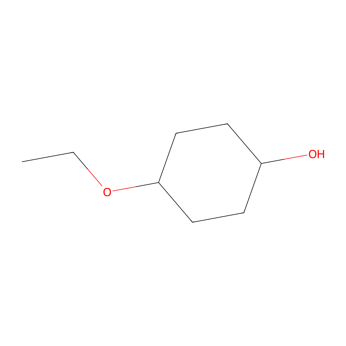Cyclohexanol, 4-ethoxy- molecular structure, CAS 192504-14-6