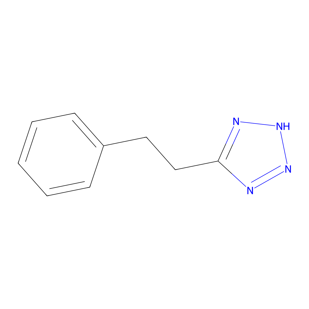 5-(2-phenylethyl)-1H-1,2,3,4-tetrazole molecular structure, CAS 192505-33-2