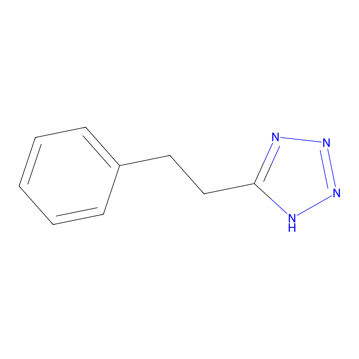 5-(2-phenylethyl)-1H-1,2,3,4-tetrazole molecular structure, CAS 192505-33-2
