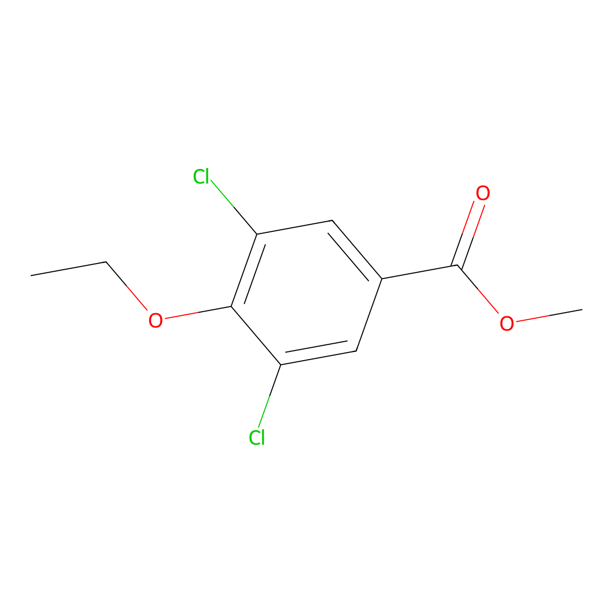Methyl 3,5-dichloro-4-ethoxybenzoate molecular structure, CAS 192512-42-8