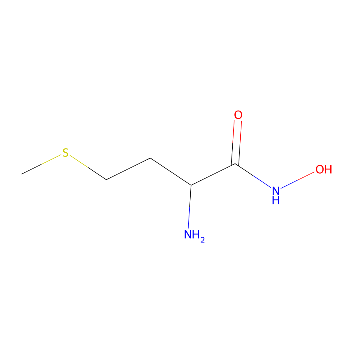 N-Hydroxy-L-methioninamide molecular structure, CAS 19253-87-3