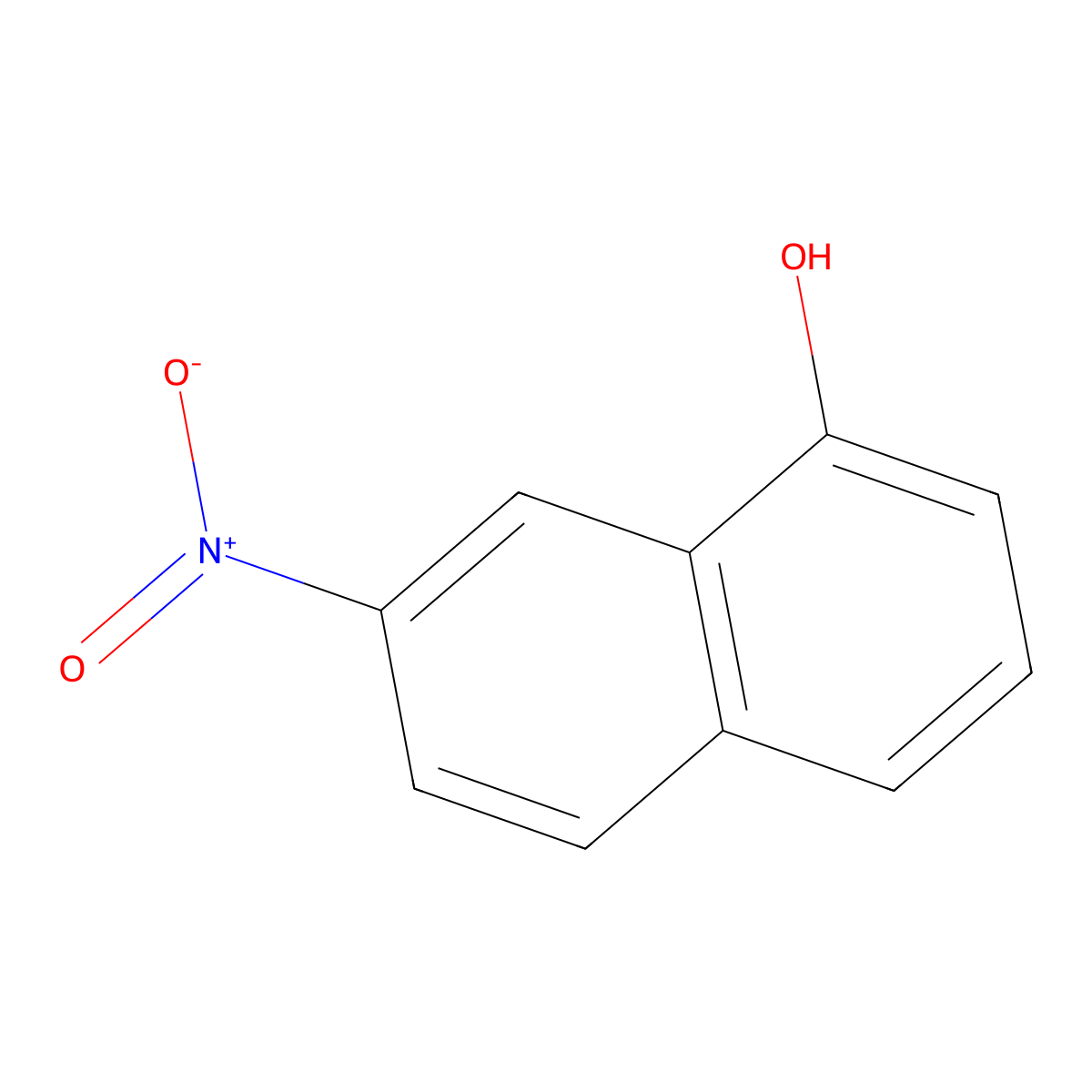 7-Nitronaphthalen-1-ol molecular structure, CAS 19256-82-7