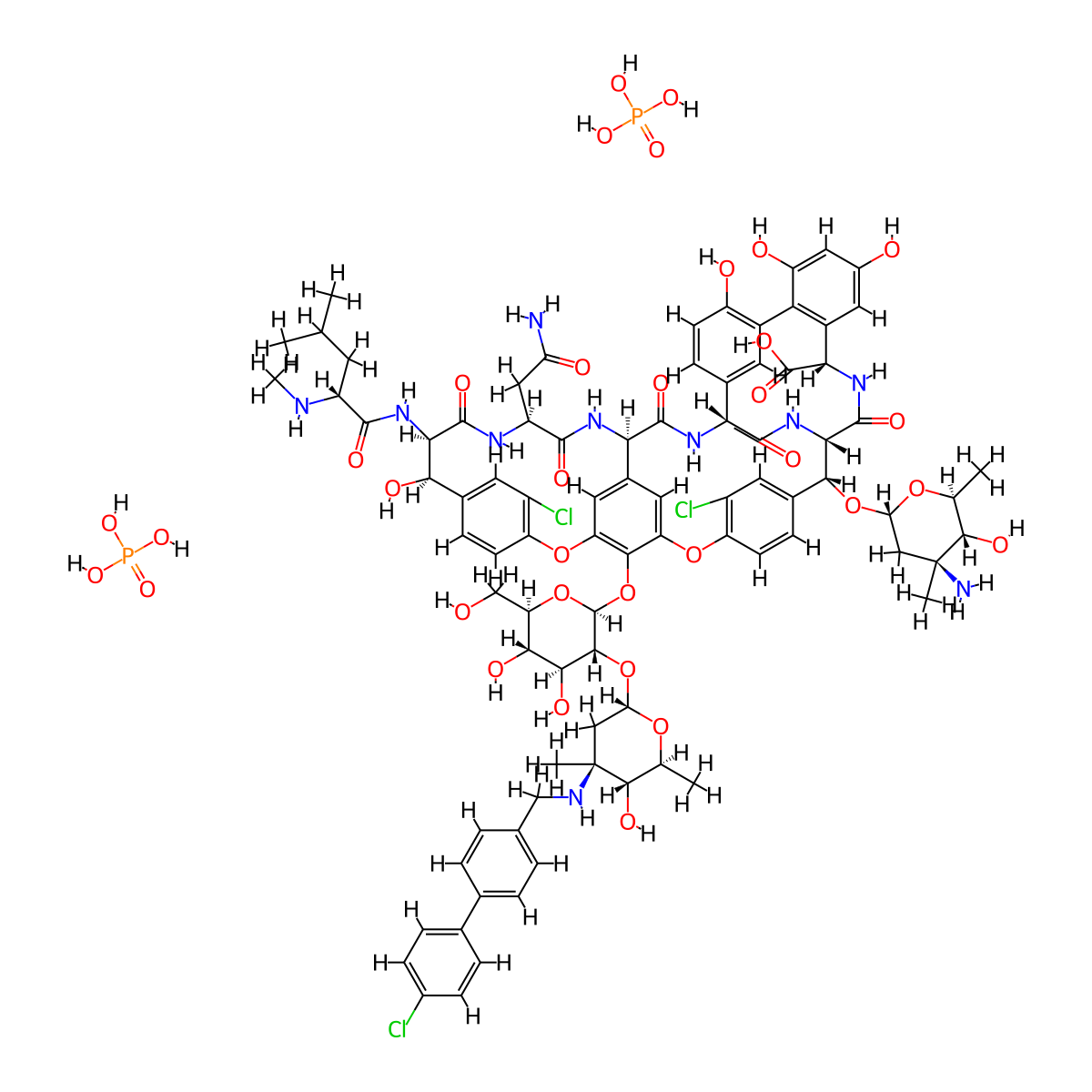 Oritavancin Diphosphate molecular structure, CAS 192564-14-0