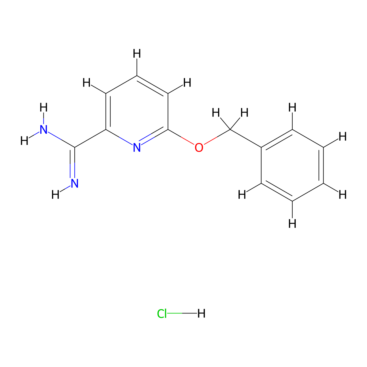 6-(Benzyloxy)picolinimidamide hydrochloride molecular structure, CAS 192566-02-2