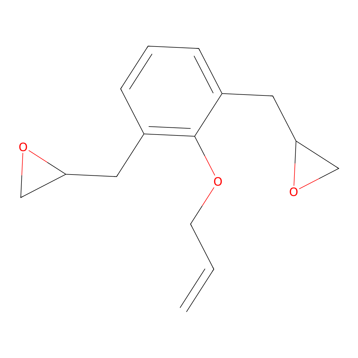 2,2'-[[2-(Allyloxy)-1,3-phenylene]bis(methylene)]bis(oxirane) molecular structure, CAS 192569-49-6