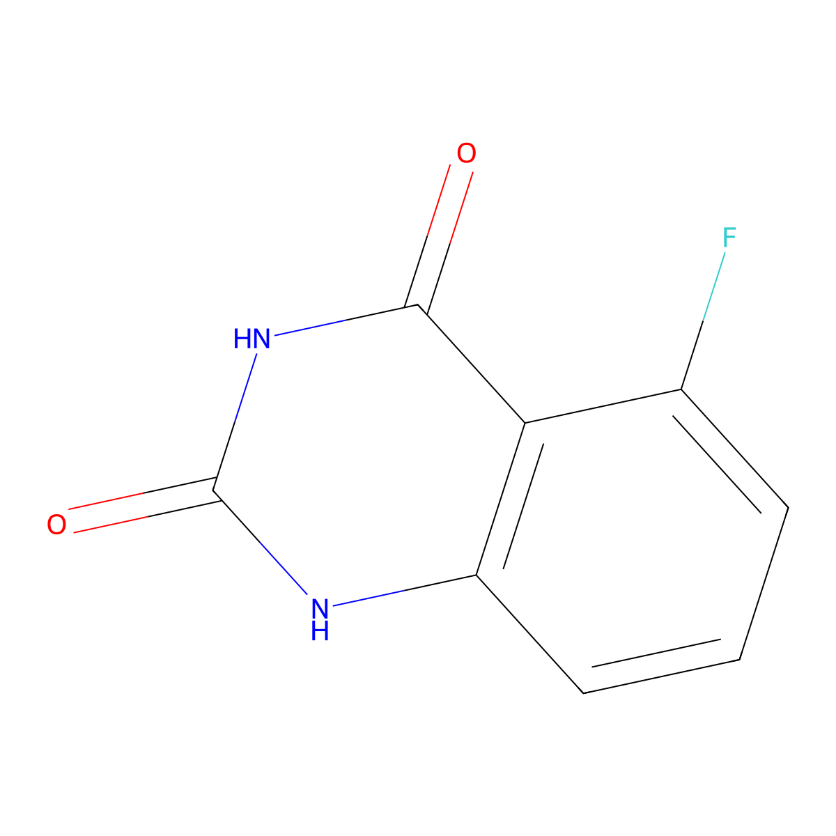 5-fluoroquinazoline-2,4(1H,3H)-dione molecular structure, CAS 192570-33-5