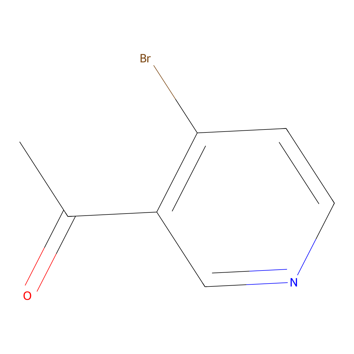 1-(4-Bromopyridin-3-YL)ethanone molecular structure, CAS 192575-17-0