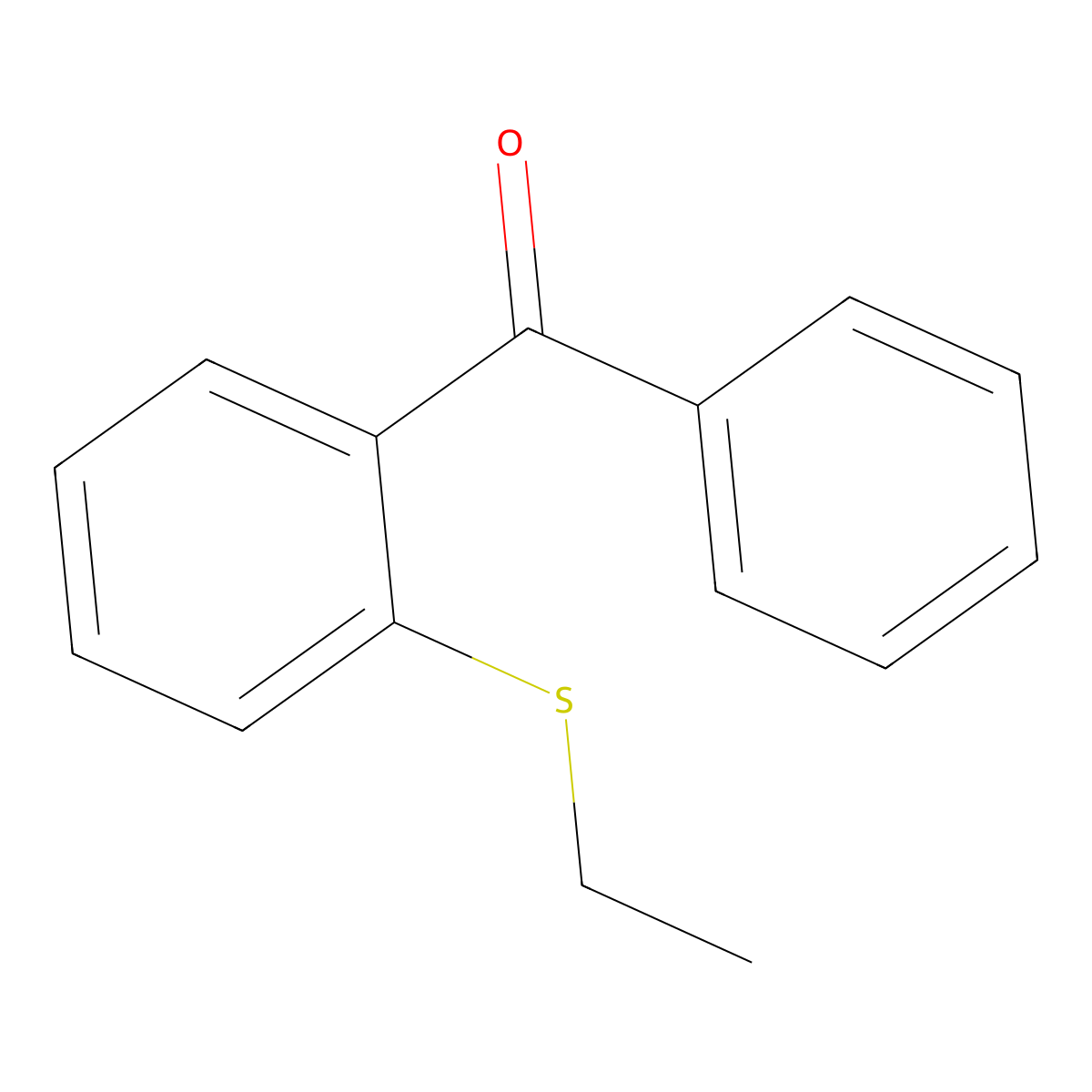 (2-(Ethylthio)phenyl)(phenyl)methanone molecular structure, CAS 192586-25-7