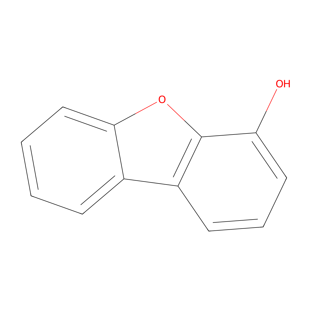 4-Dibenzofuranol molecular structure, CAS 19261-06-4