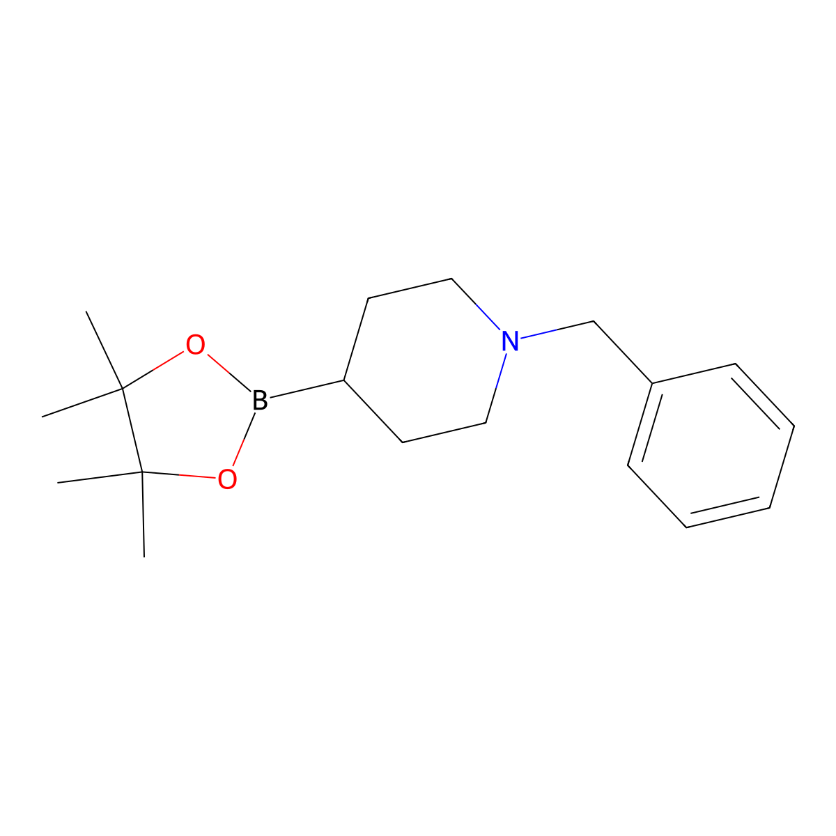 1-Benzyl-piperidine-4-boronic acid pinacol ester molecular structure, CAS 1926155-22-7