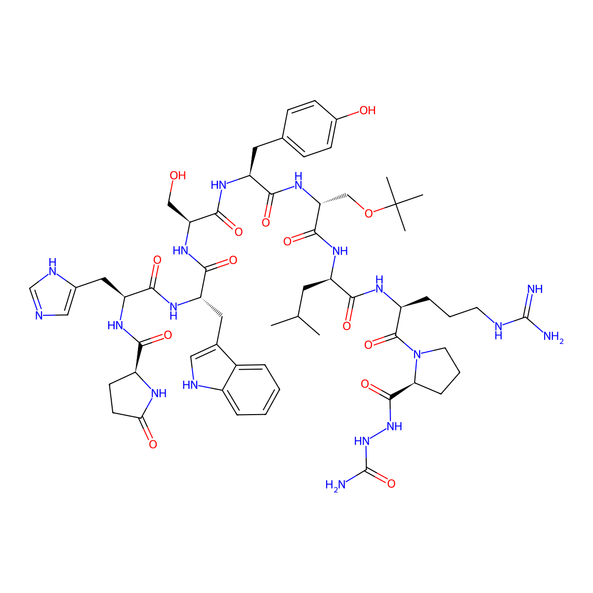 (D-Ser(tBu)6,D-Leu7,Azagly10)-LHRH molecular structure, CAS 1926163-38-3