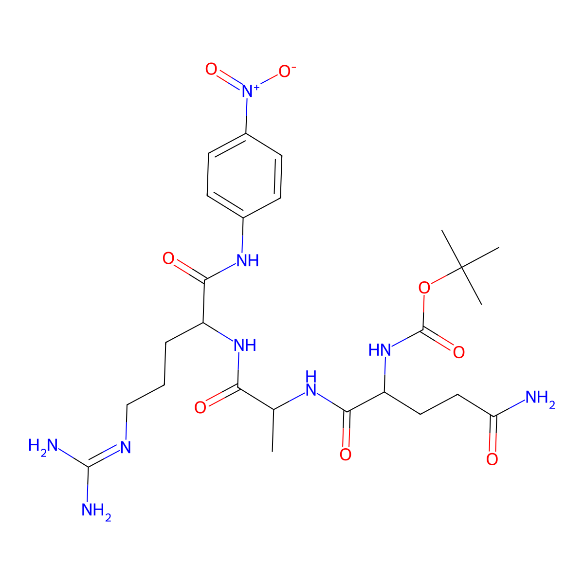 Boc-QAR-pNA molecular structure, CAS 1926163-47-4
