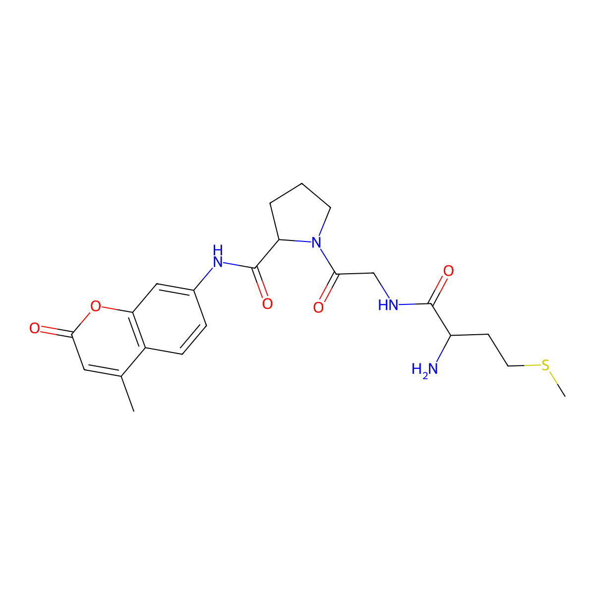 Met-Gly-Pro-AMC molecular structure, CAS 1926163-52-1