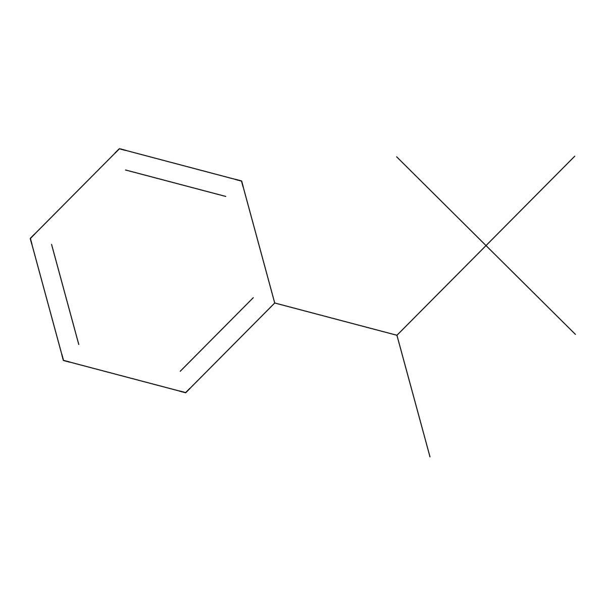 (3,3-Dimethylbutan-2-yl)benzene molecular structure, CAS 19262-20-5