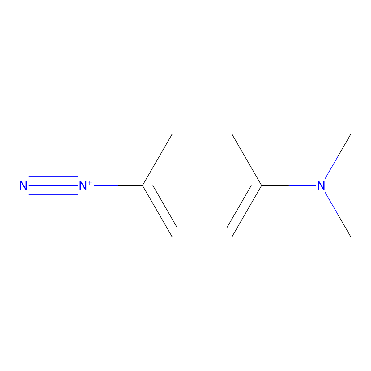 4-(Dimethylamino)benzenediazonium molecular structure, CAS 19262-85-2