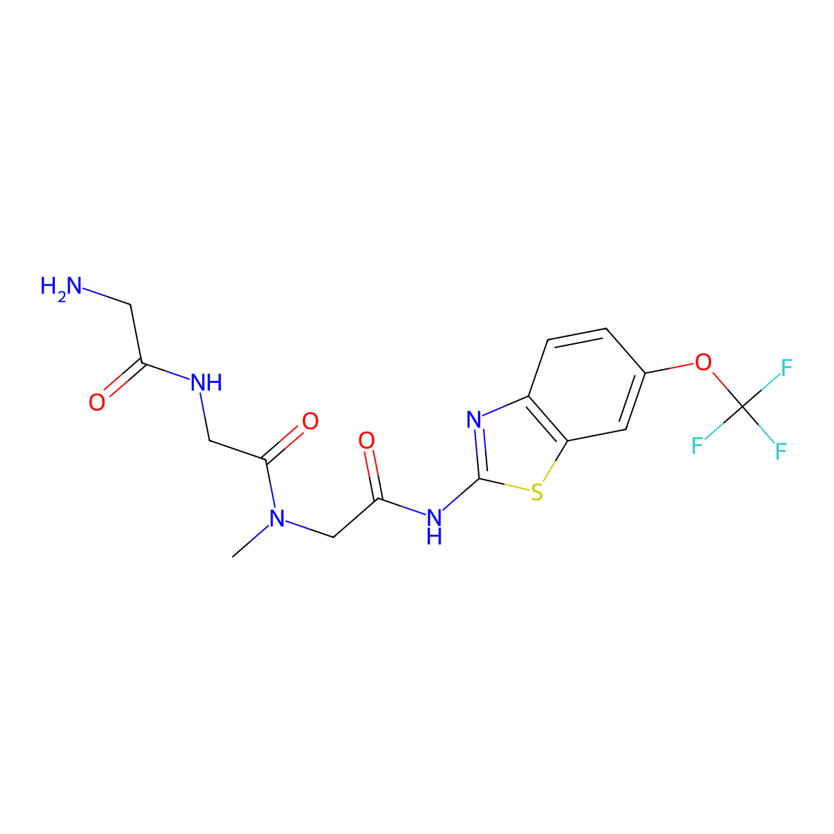 Troriluzole molecular structure, CAS 1926203-09-9