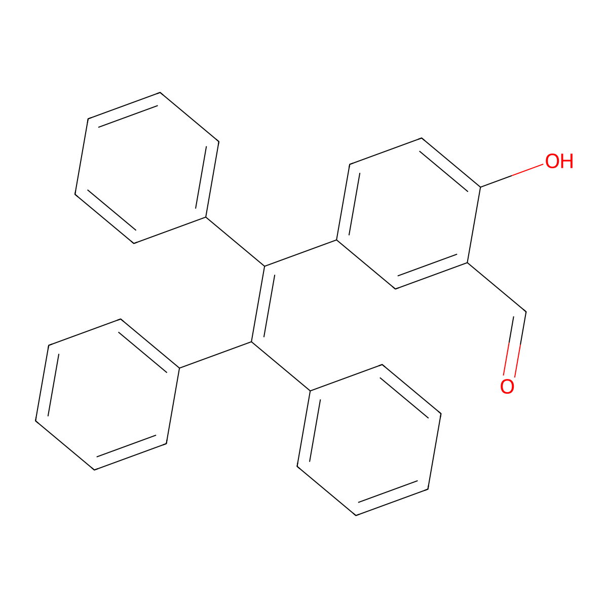 2-Hydroxy-5-(1,2,2-triphenylvinyl)benzaldehyde molecular structure, CAS 1926206-27-0
