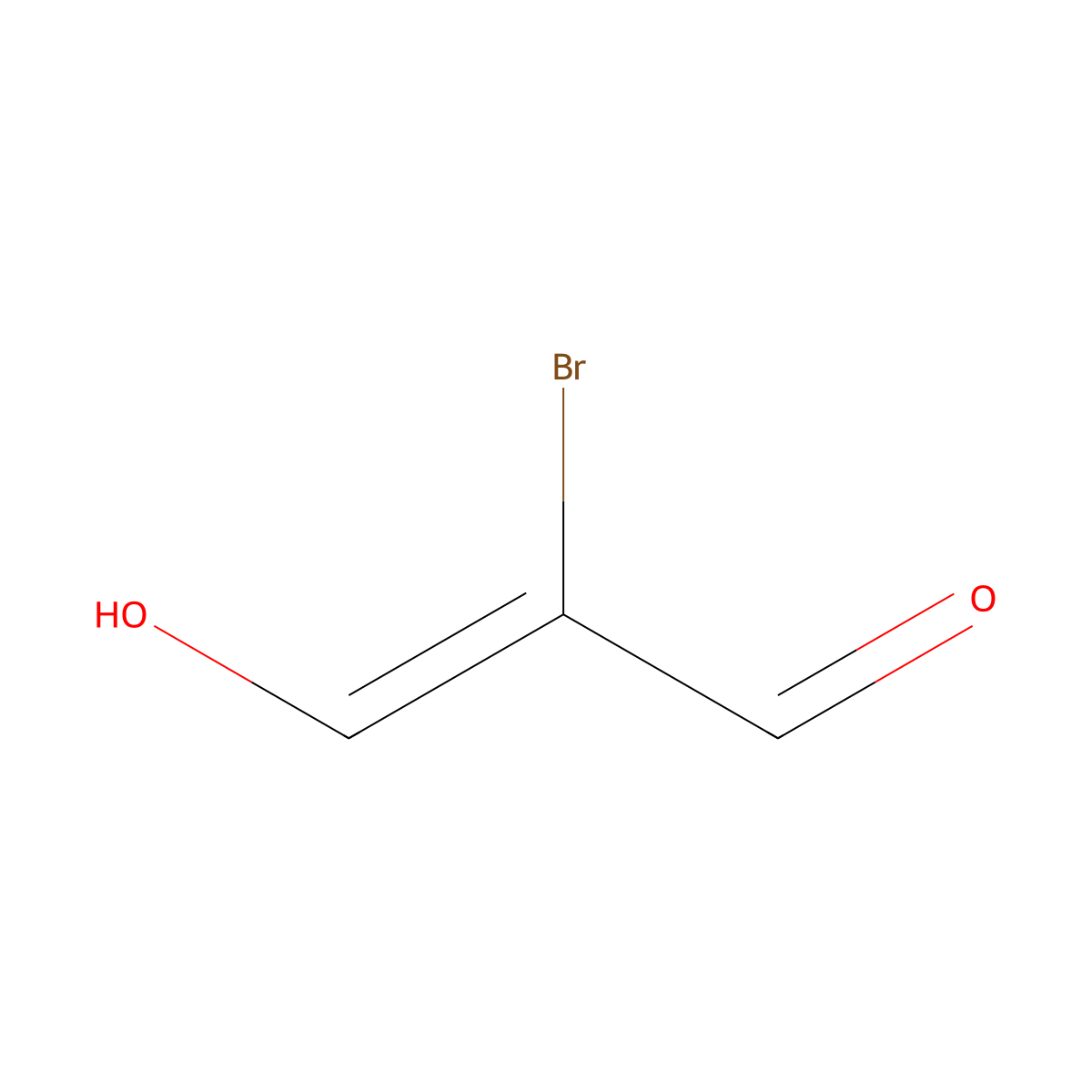 2-Bromo-3-hydroxyacrylaldehyde molecular structure, CAS 19263-02-6