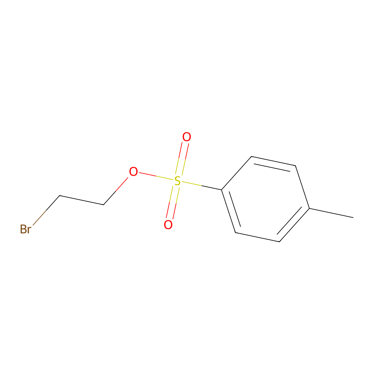 2-Bromoethyl 4-methylbenzene-1-sulfonate molecular structure, CAS 19263-21-9