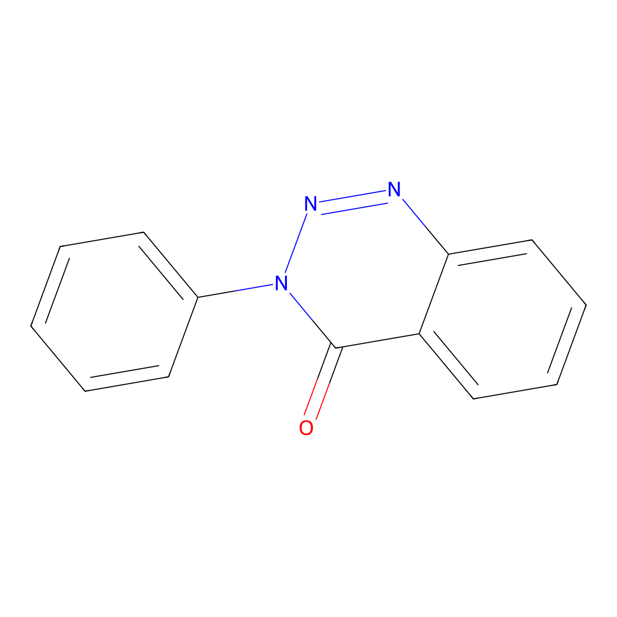 3-Phenyl-1,2,3-benzotriazin-4(3H)-one molecular structure, CAS 19263-30-0