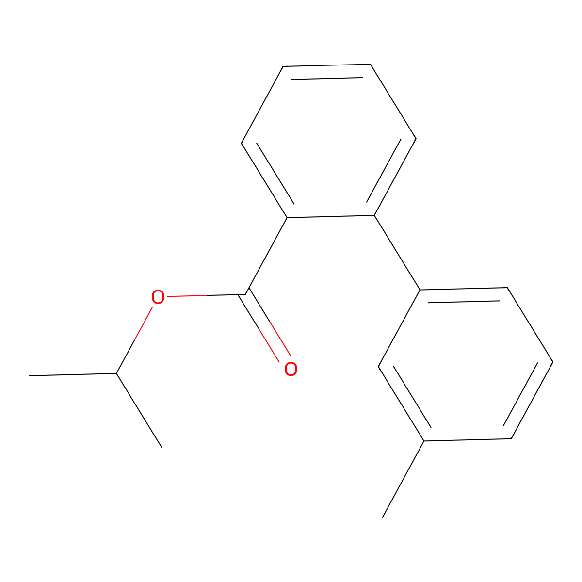 1-Methylethyl 3'-methyl[1,1'-biphenyl]-2-carboxylate molecular structure, CAS 192637-86-8