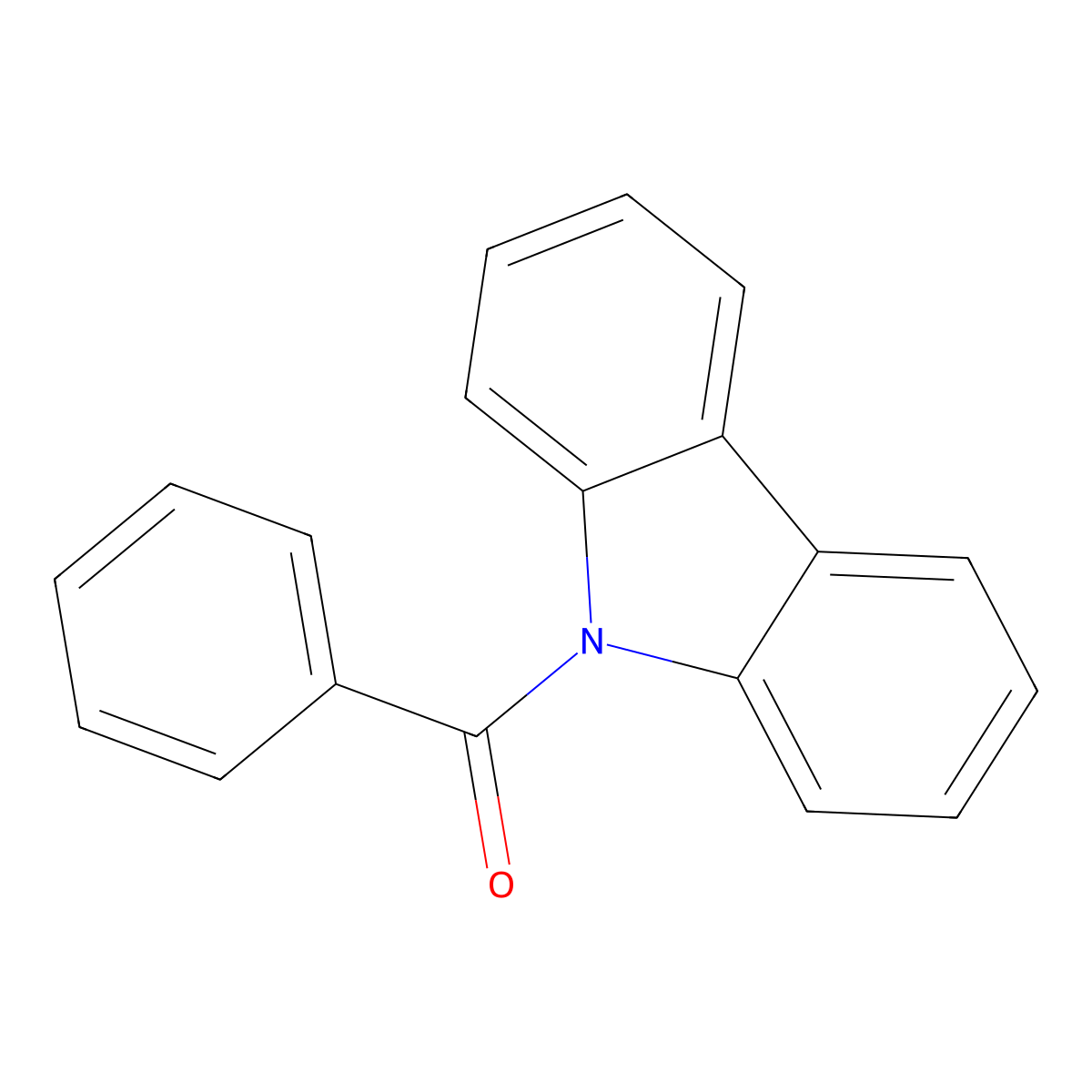9H-Carbazol-9-ylphenylmethanone molecular structure, CAS 19264-68-7
