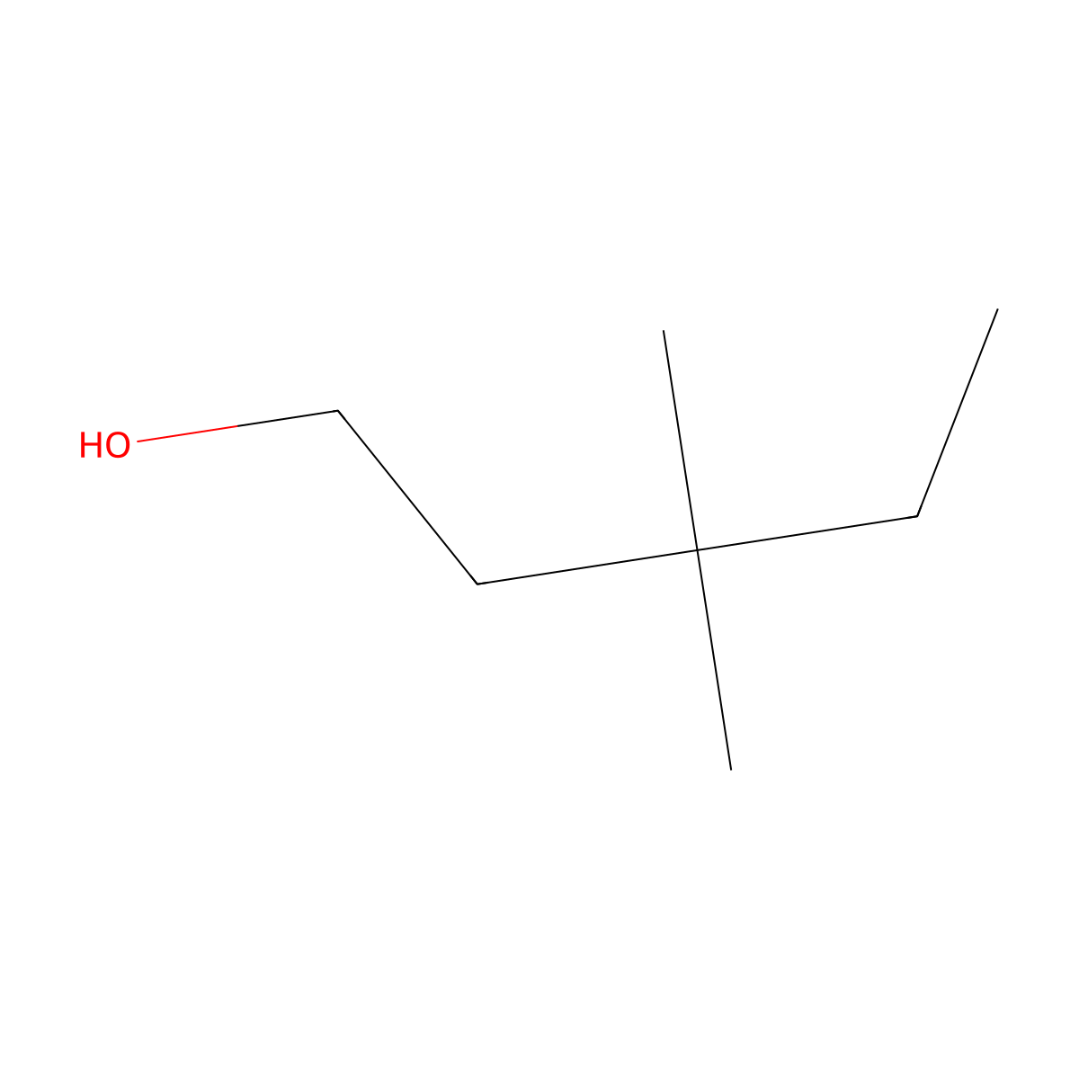 3,3-Dimethylpentan-1-ol molecular structure, CAS 19264-94-9