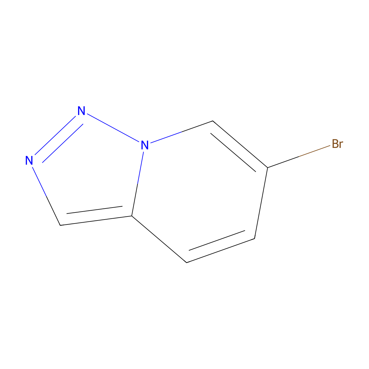 6-Bromo-(1,2,3)triazolo(1,5-a)pyridine molecular structure, CAS 192642-82-3