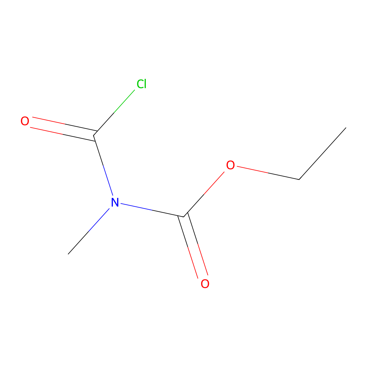 ethyl N-(chlorocarbonyl)-N-methylcarbamate molecular structure, CAS 19265-06-6