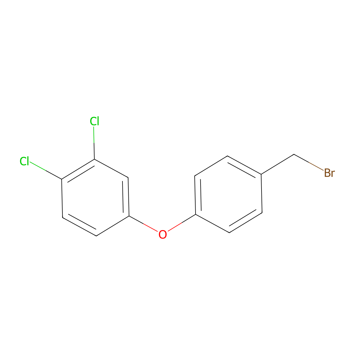 4-[4-(Bromomethyl)phenoxy]-1,2-dichlorobenzene molecular structure, CAS 1926803-46-4