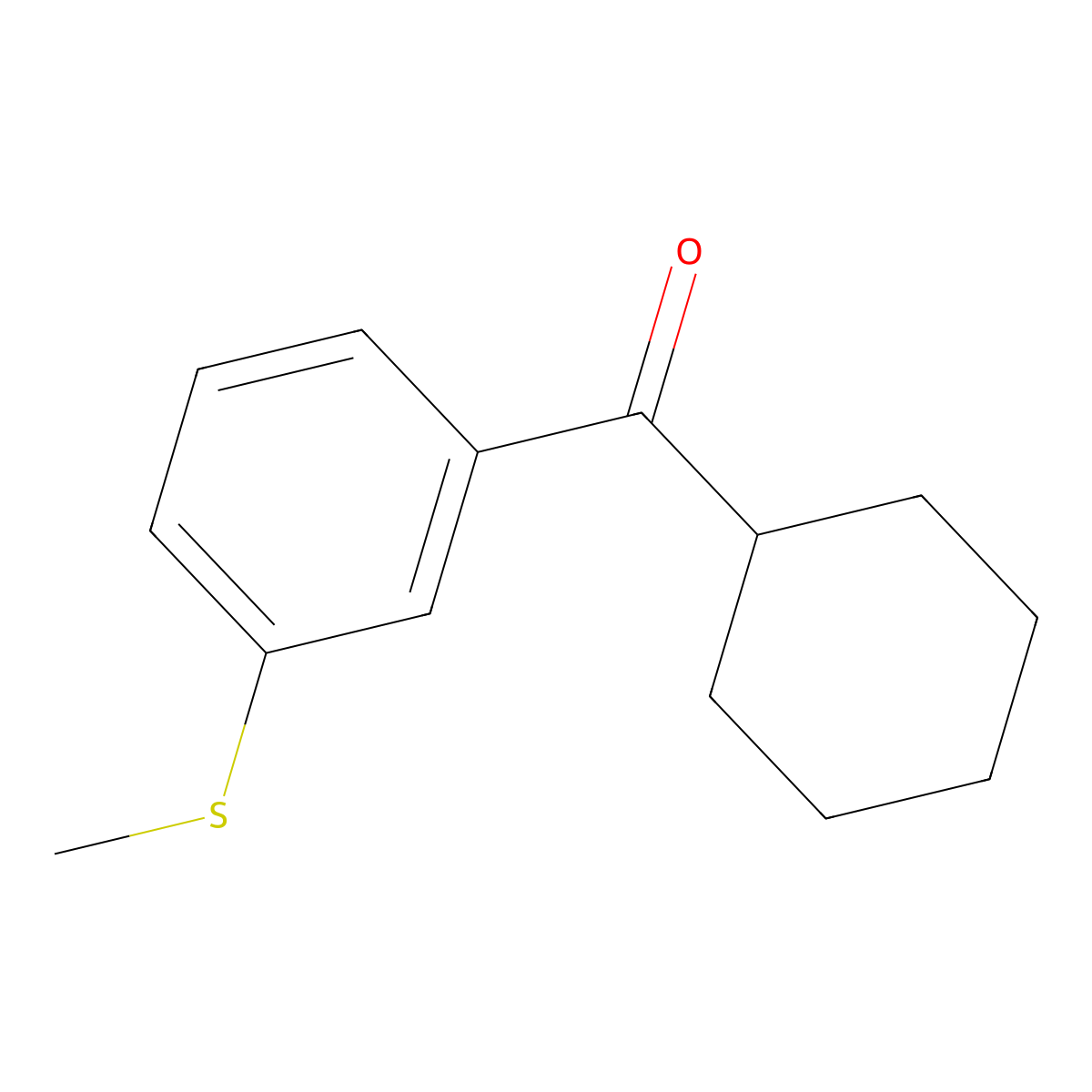 Cyclohexyl(3-(methylthio)phenyl)methanone molecular structure, CAS 1926953-42-5
