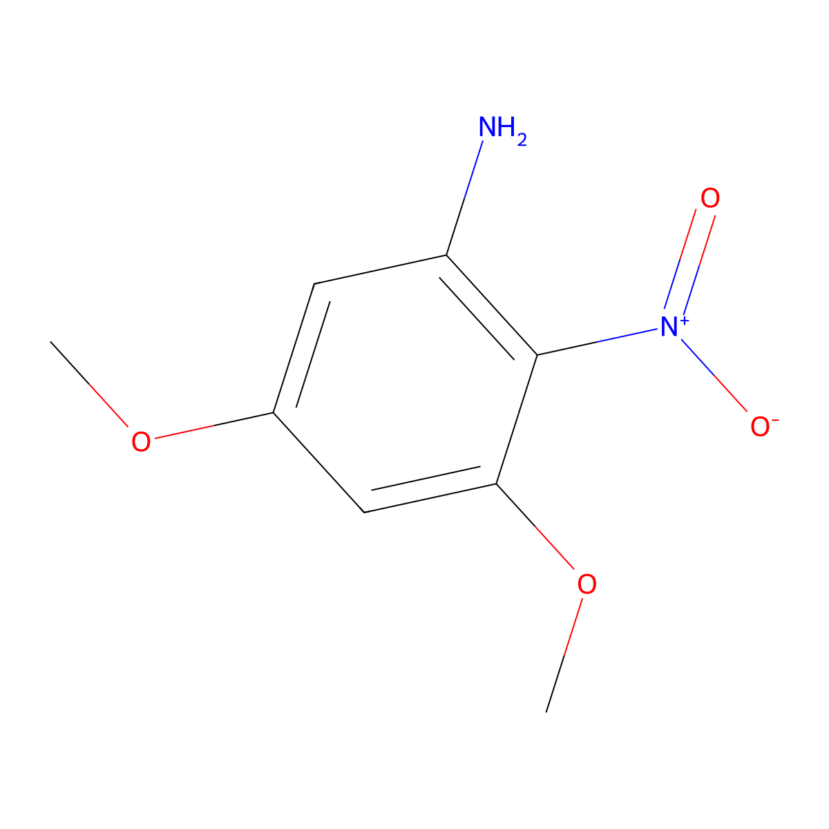 3,5-Dimethoxy-2-nitroaniline molecular structure, CAS 192696-43-8