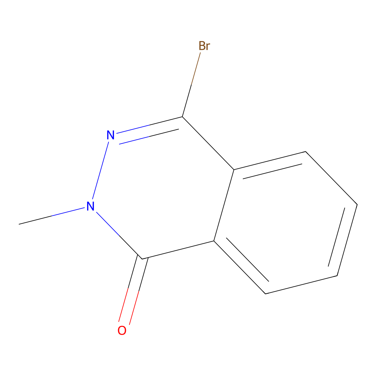 4-Bromo-2-methyl-1,2-dihydrophthalazin-1-one molecular structure, CAS 1926983-00-7