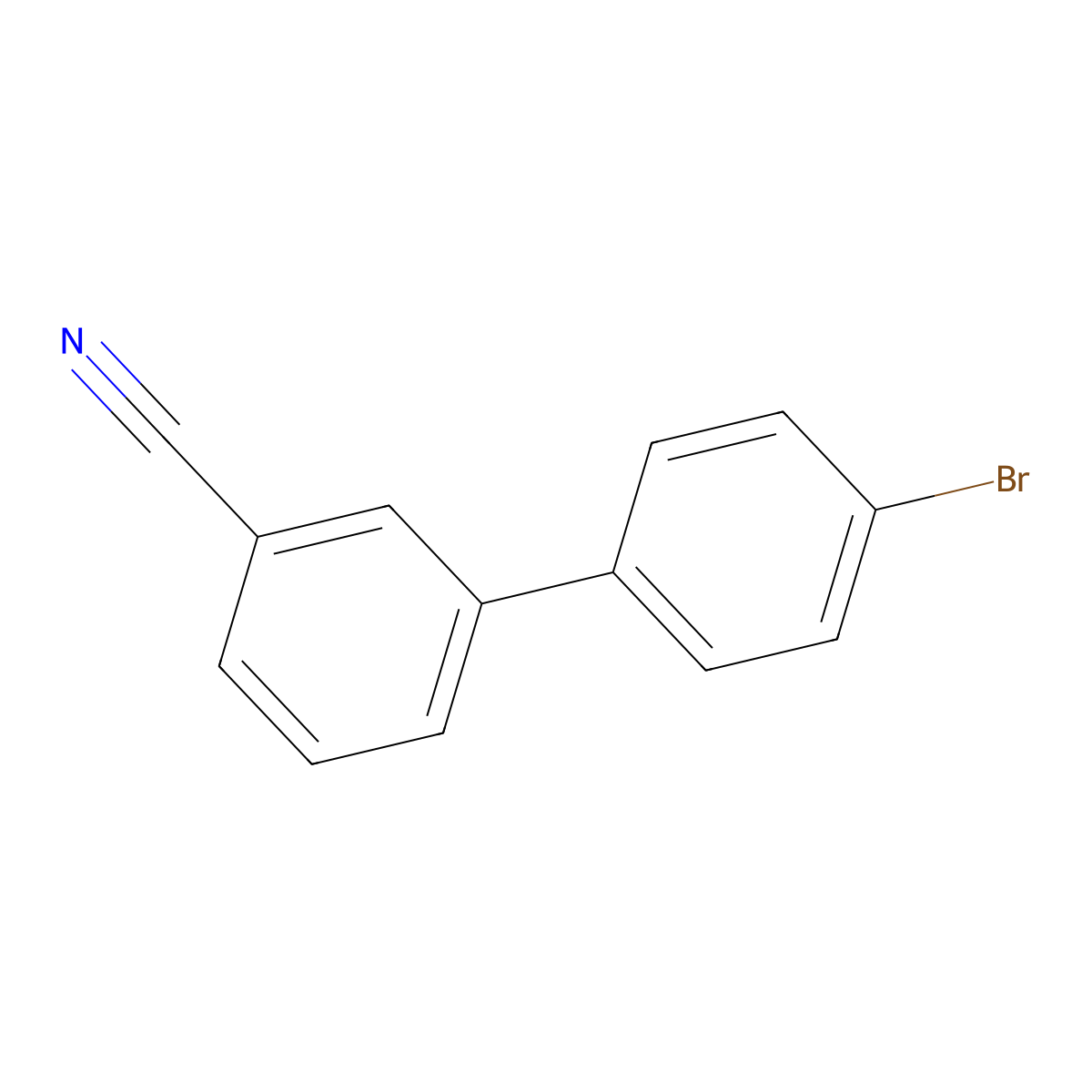 3-(4-Bromophenyl)benzonitrile molecular structure, CAS 192699-42-6