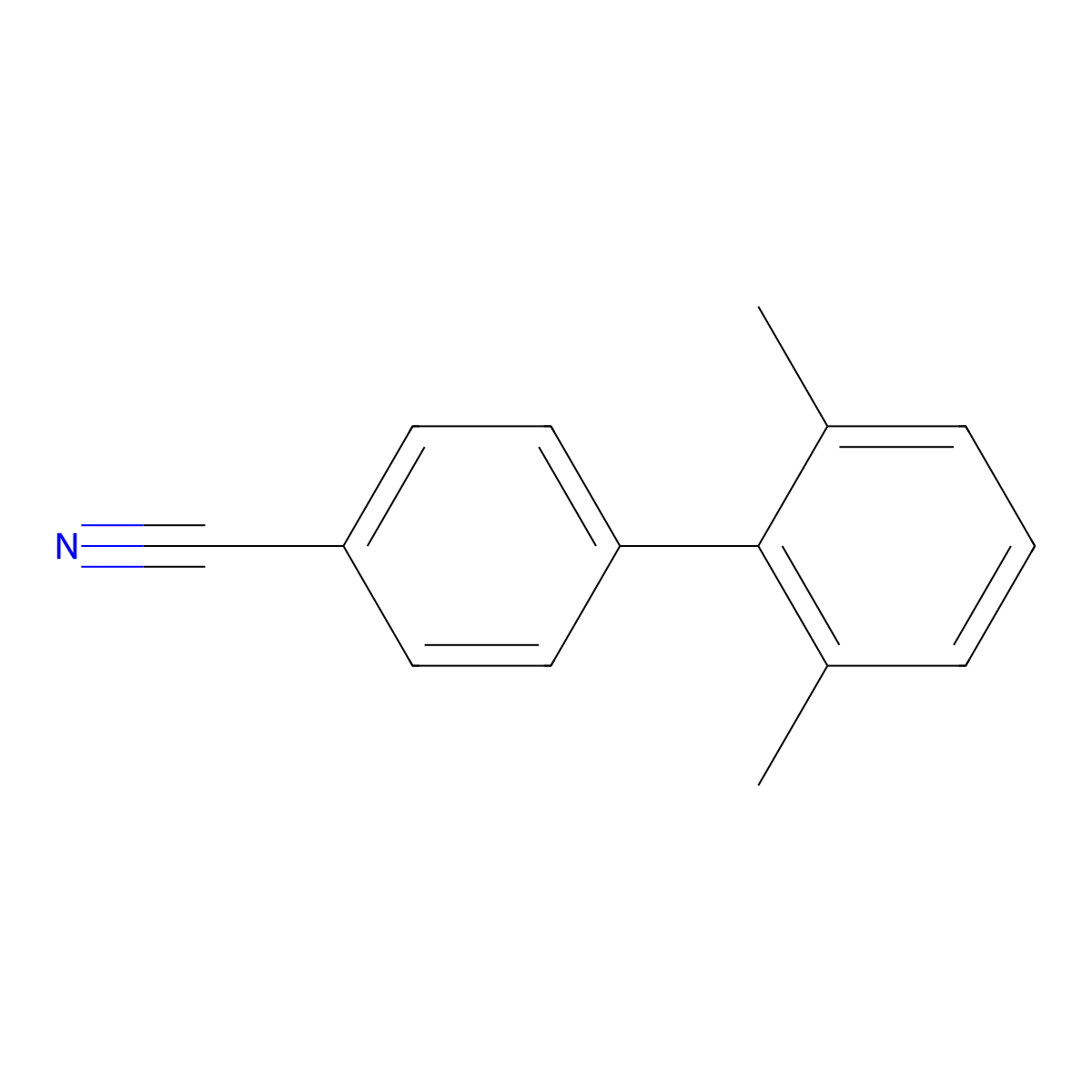 4-(2,6-Dimethylphenyl)benzonitrile molecular structure, CAS 192699-48-2