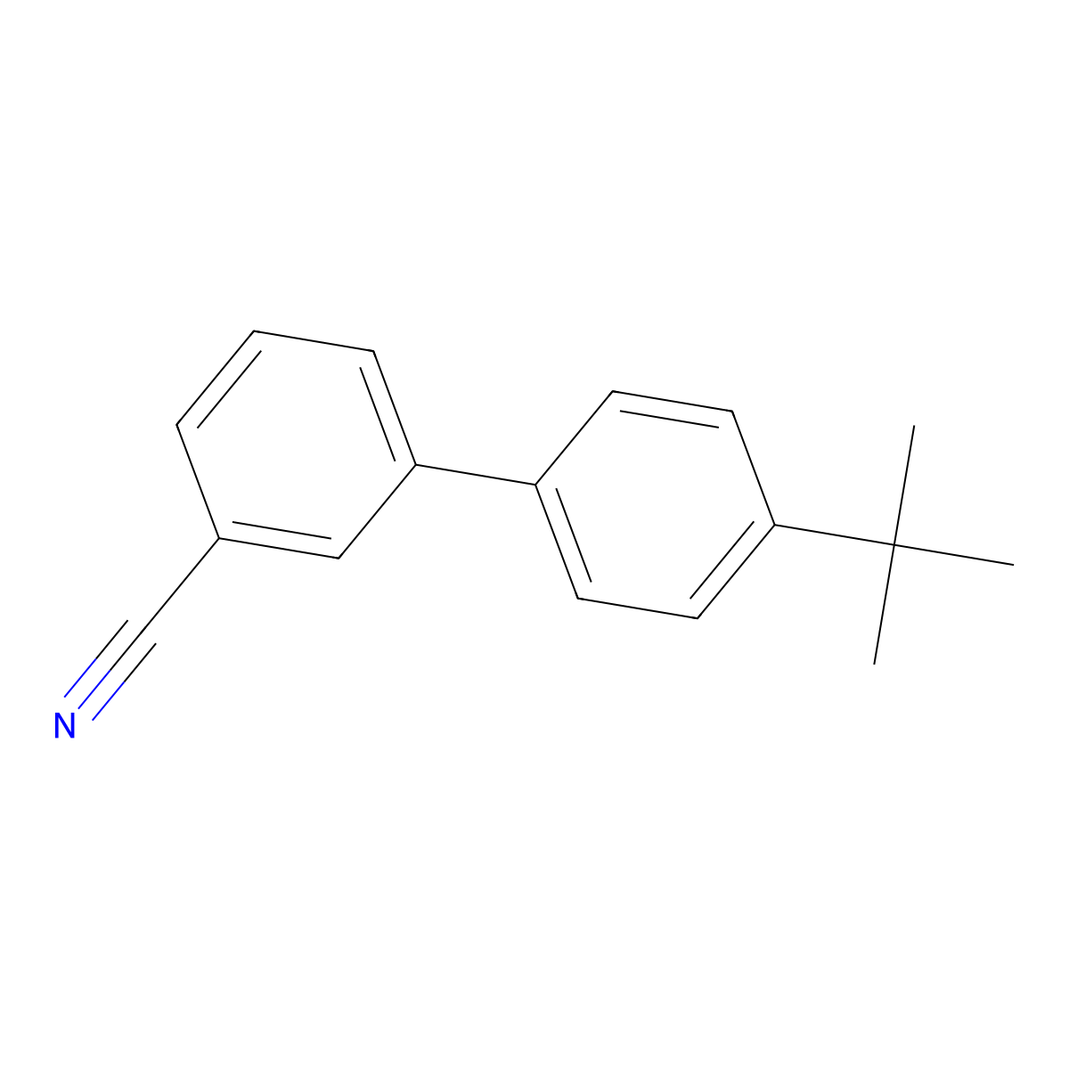 3-(4-t-Butylphenyl)benzonitrile molecular structure, CAS 192699-50-6