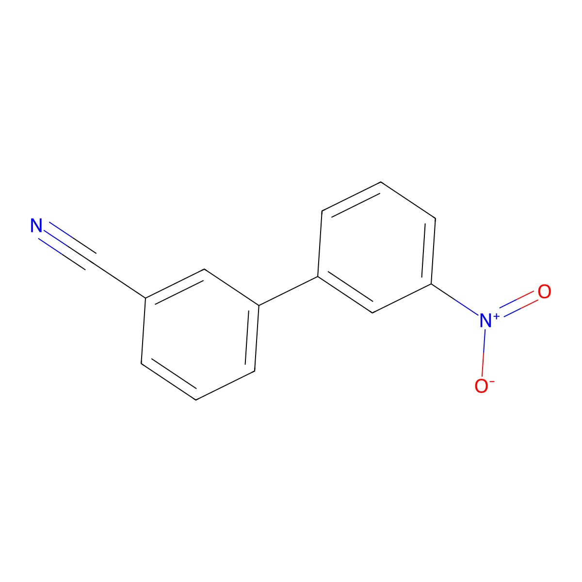 3-(3-Nitrophenyl)benzonitrile molecular structure, CAS 192699-67-5