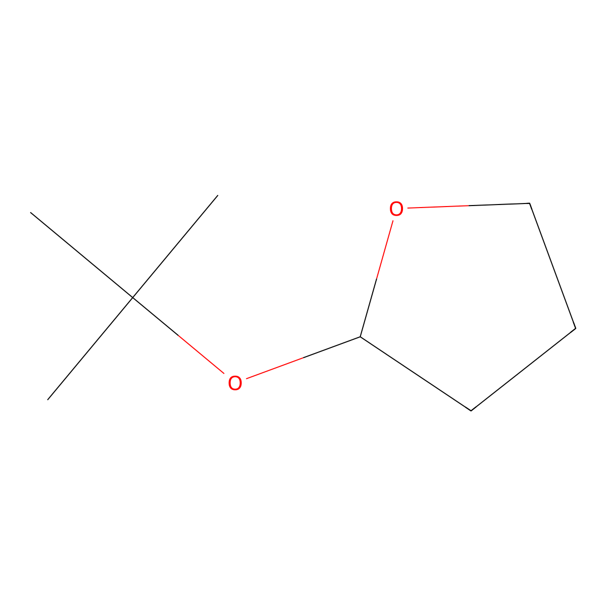 2-(1,1-Dimethylethoxy)tetrahydrofuran molecular structure, CAS 1927-59-9