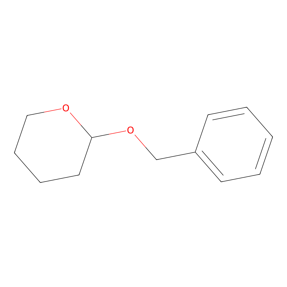 2-Benzyloxytetrahydropyran molecular structure, CAS 1927-62-4