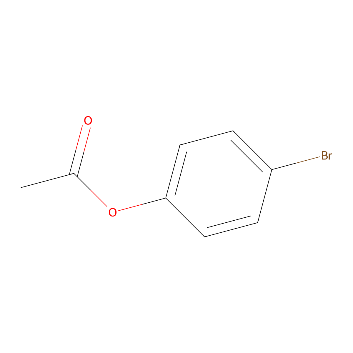 Phenol, 4-bromo-, 1-acetate molecular structure, CAS 1927-95-3