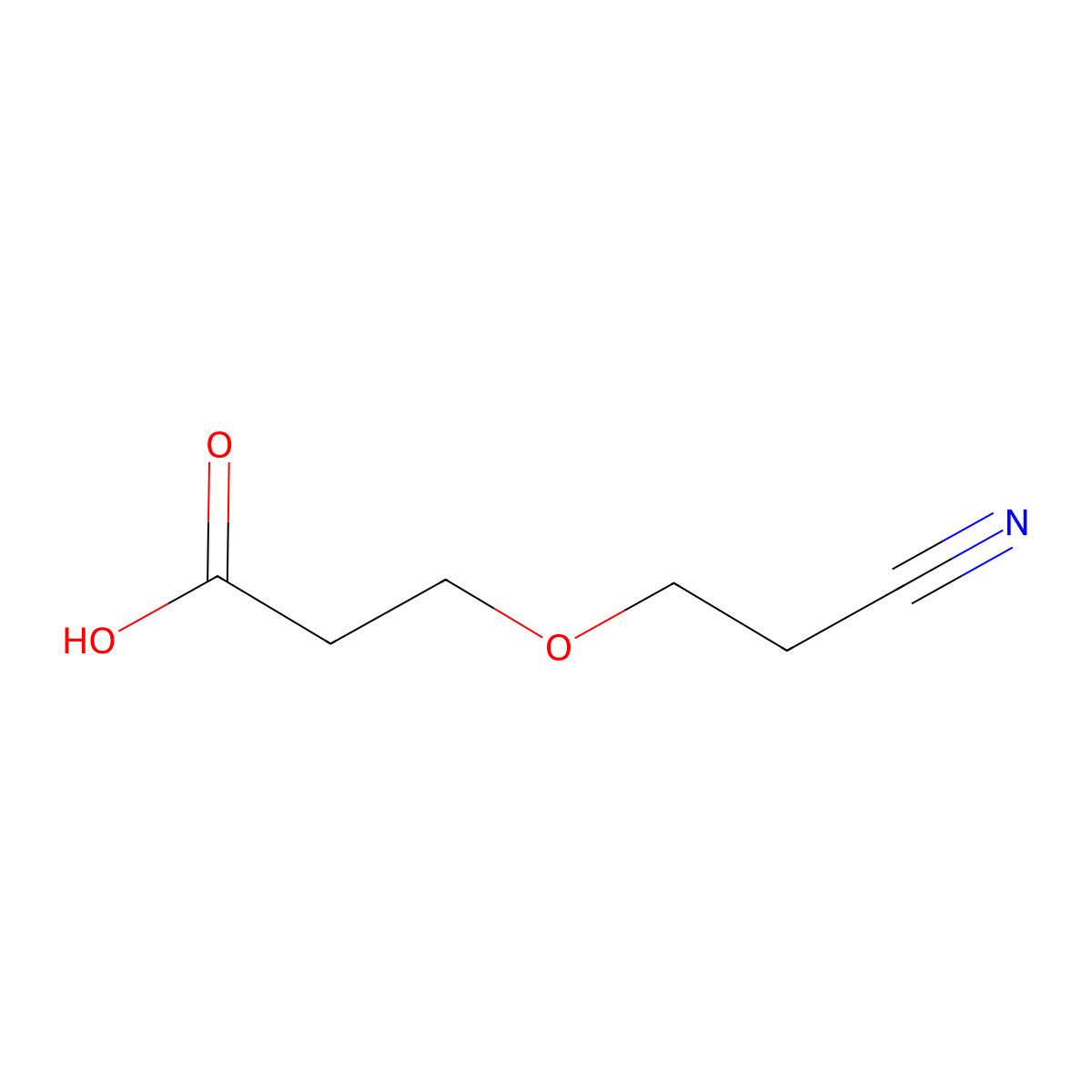 3-(2-Cyanoethoxy)propanoic acid molecular structure, CAS 192704-96-4