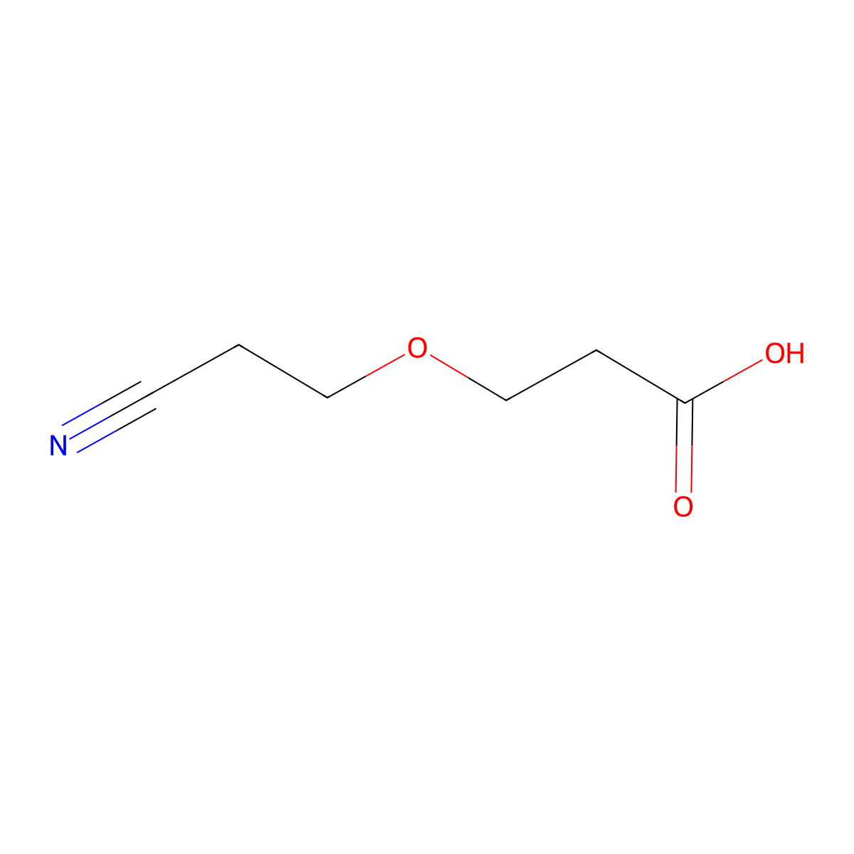 3-(2-Cyanoethoxy)propanoic acid molecular structure, CAS 192704-96-4