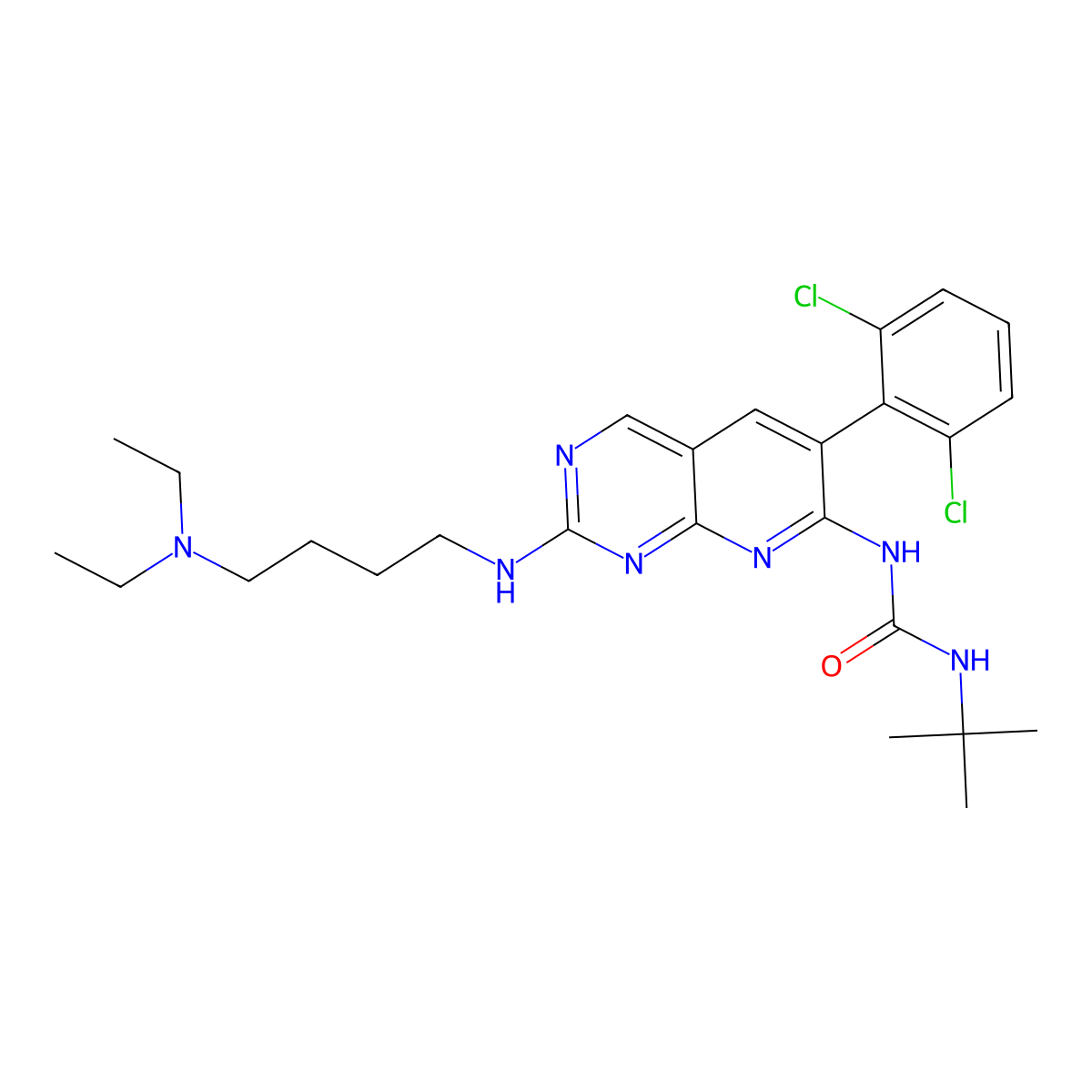 PD 161570 molecular structure, CAS 192705-80-9
