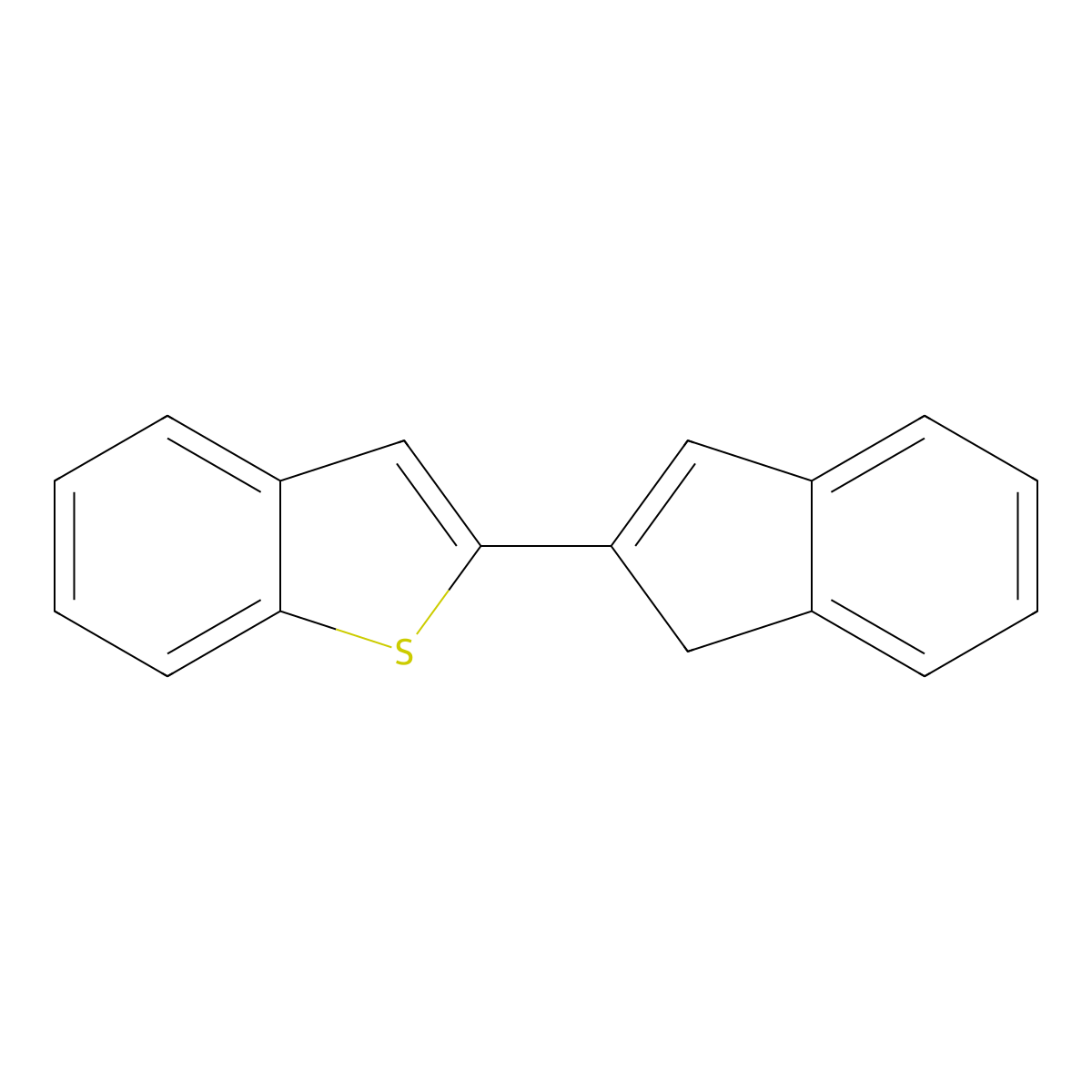 2-(1H-Inden-2-yl)-1-benzothiophene molecular structure, CAS 192707-03-2